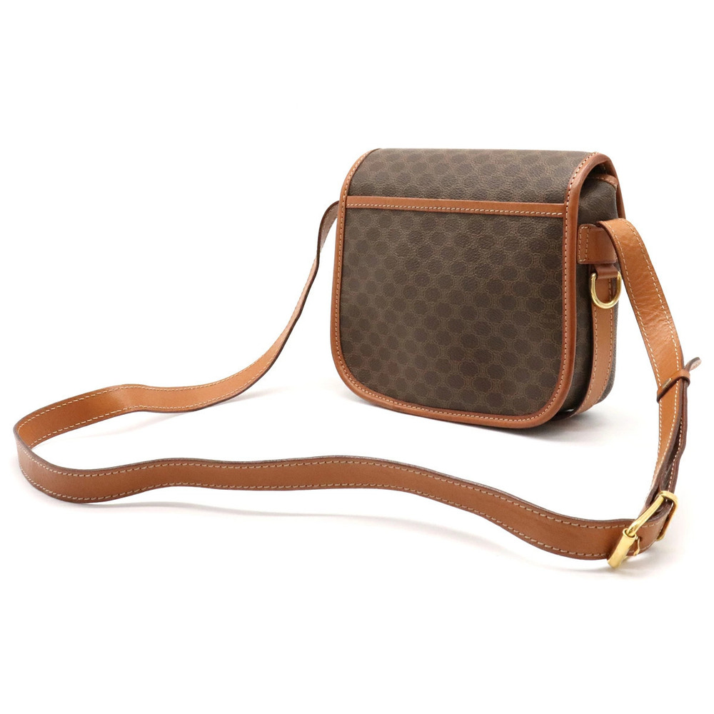 Celine Crossbody dark leather Macadam brown